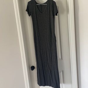 Gray maxi dress